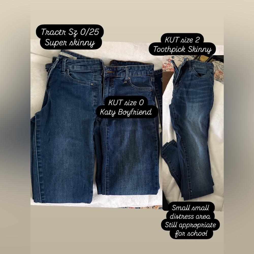 Kut from the Kloth Dark Blue Skinny Jeans